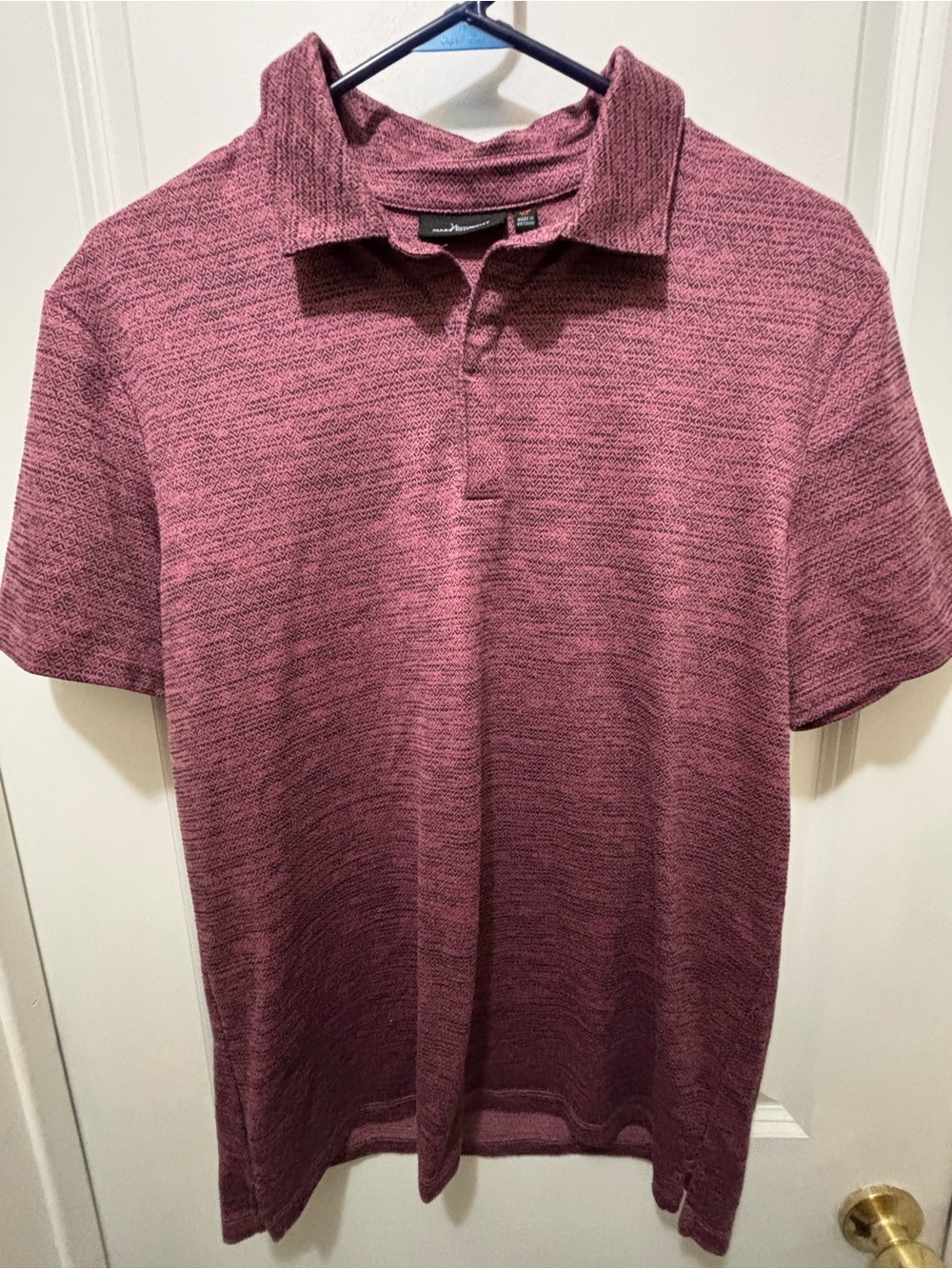 Marc Anthony Men's Heathered mauve Polo Shirt